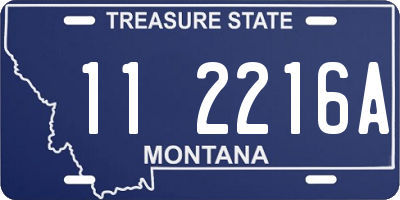 MT license plate 112216A