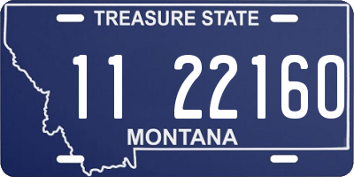 MT license plate 112216O
