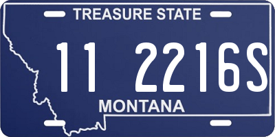 MT license plate 112216S