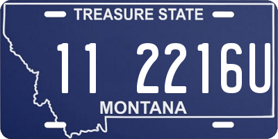 MT license plate 112216U