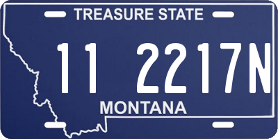 MT license plate 112217N