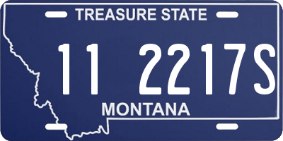 MT license plate 112217S