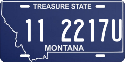 MT license plate 112217U