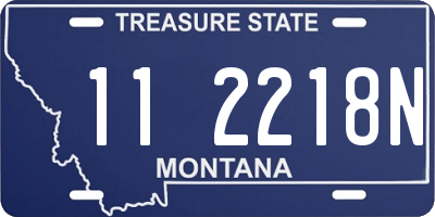 MT license plate 112218N