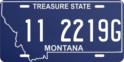 MT license plate 112219G