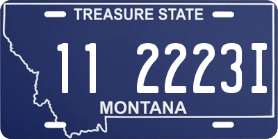 MT license plate 112223I