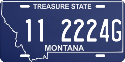 MT license plate 112224G