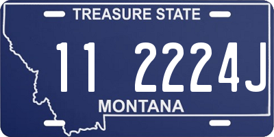 MT license plate 112224J