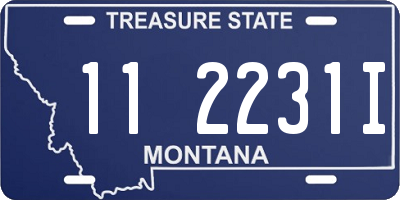 MT license plate 112231I