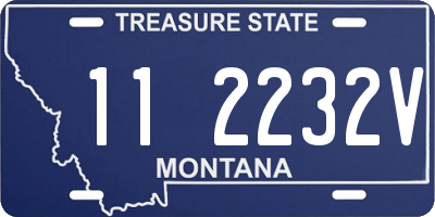 MT license plate 112232V