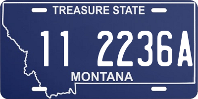 MT license plate 112236A