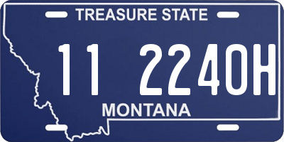 MT license plate 112240H