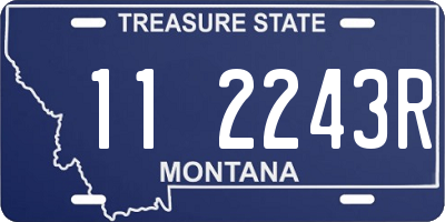 MT license plate 112243R