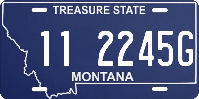 MT license plate 112245G