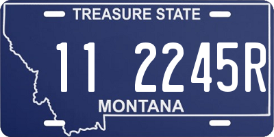 MT license plate 112245R