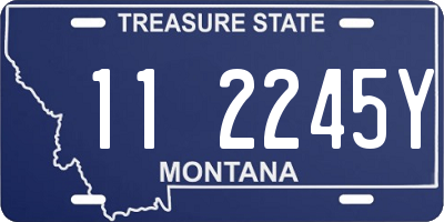 MT license plate 112245Y