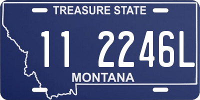 MT license plate 112246L