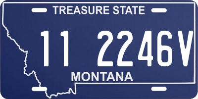 MT license plate 112246V