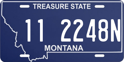 MT license plate 112248N