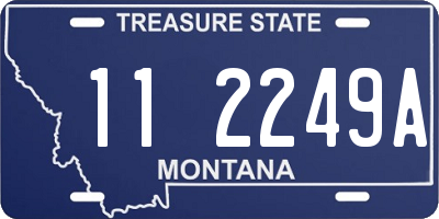 MT license plate 112249A