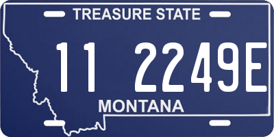 MT license plate 112249E