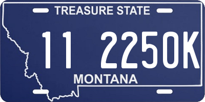 MT license plate 112250K