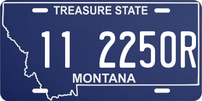 MT license plate 112250R