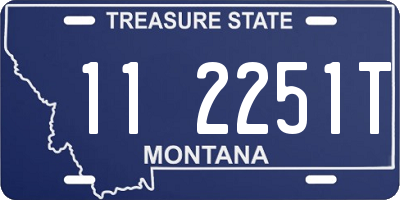 MT license plate 112251T