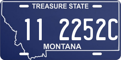 MT license plate 112252C