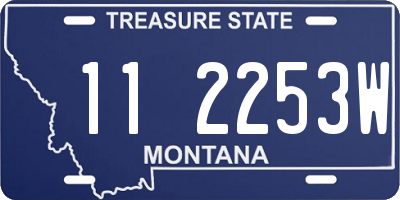 MT license plate 112253W