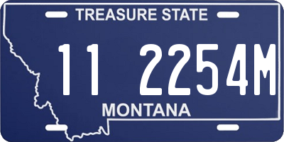 MT license plate 112254M