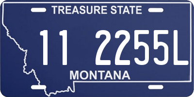 MT license plate 112255L