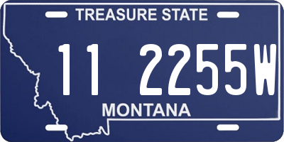 MT license plate 112255W