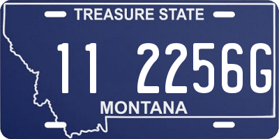 MT license plate 112256G