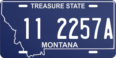 MT license plate 112257A