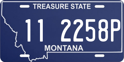 MT license plate 112258P