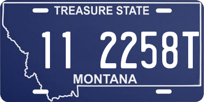 MT license plate 112258T