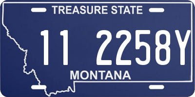 MT license plate 112258Y