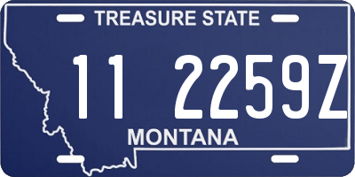 MT license plate 112259Z