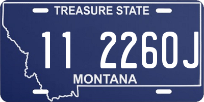 MT license plate 112260J