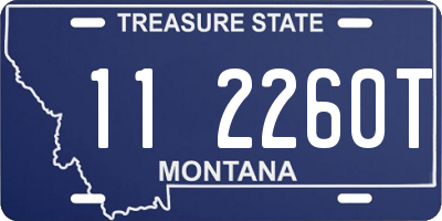 MT license plate 112260T
