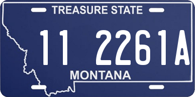 MT license plate 112261A