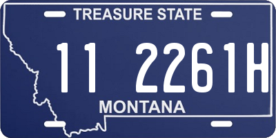 MT license plate 112261H