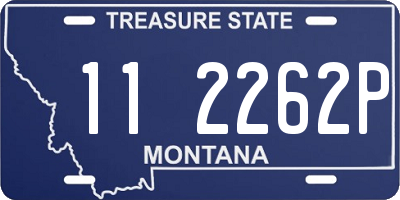 MT license plate 112262P