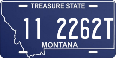 MT license plate 112262T