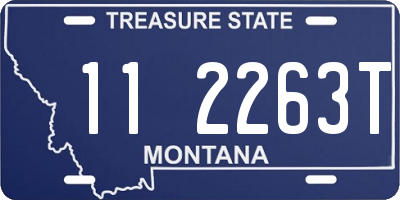 MT license plate 112263T