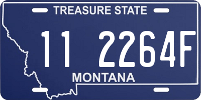 MT license plate 112264F