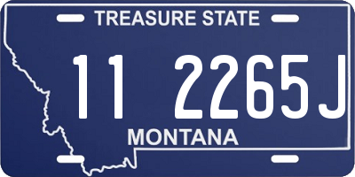 MT license plate 112265J