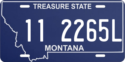 MT license plate 112265L