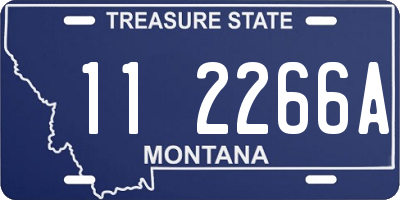 MT license plate 112266A